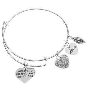 Sister Bracelet- Always Sister Forever Friend Bracelet, Sister Jewelry